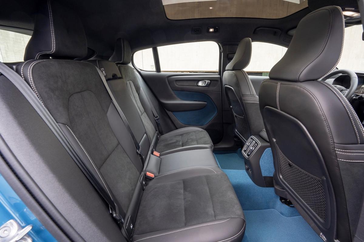 Volvo C40 Recharge 2022 interior rear seats