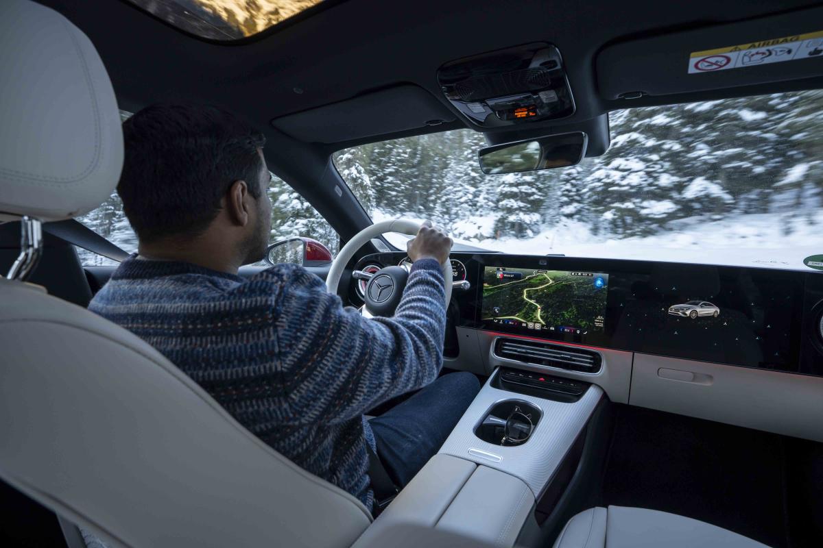 Mercedes CLA hybrid Shafiq Abidin interior driving