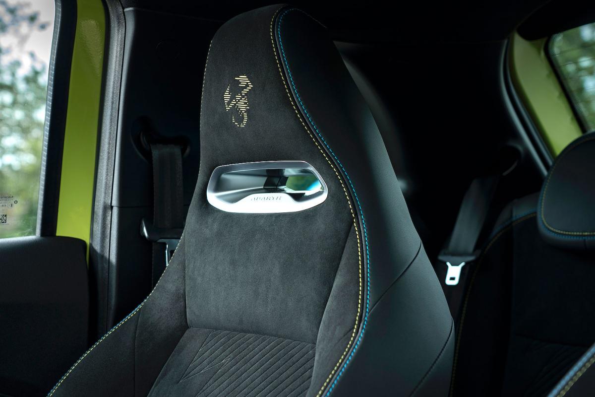 Used Abarth 500e 2023-present interior seat detail