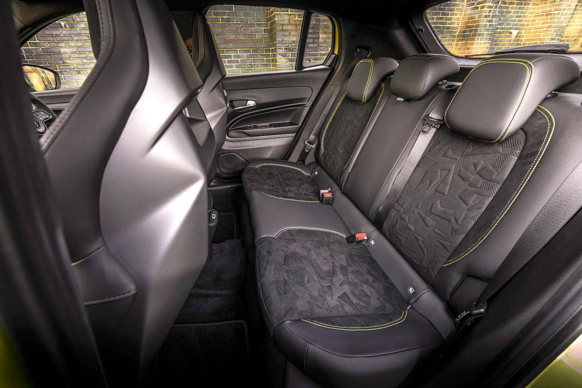 Abarth 600e back seats