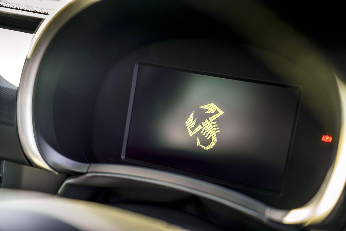 Abarth 600e driver display