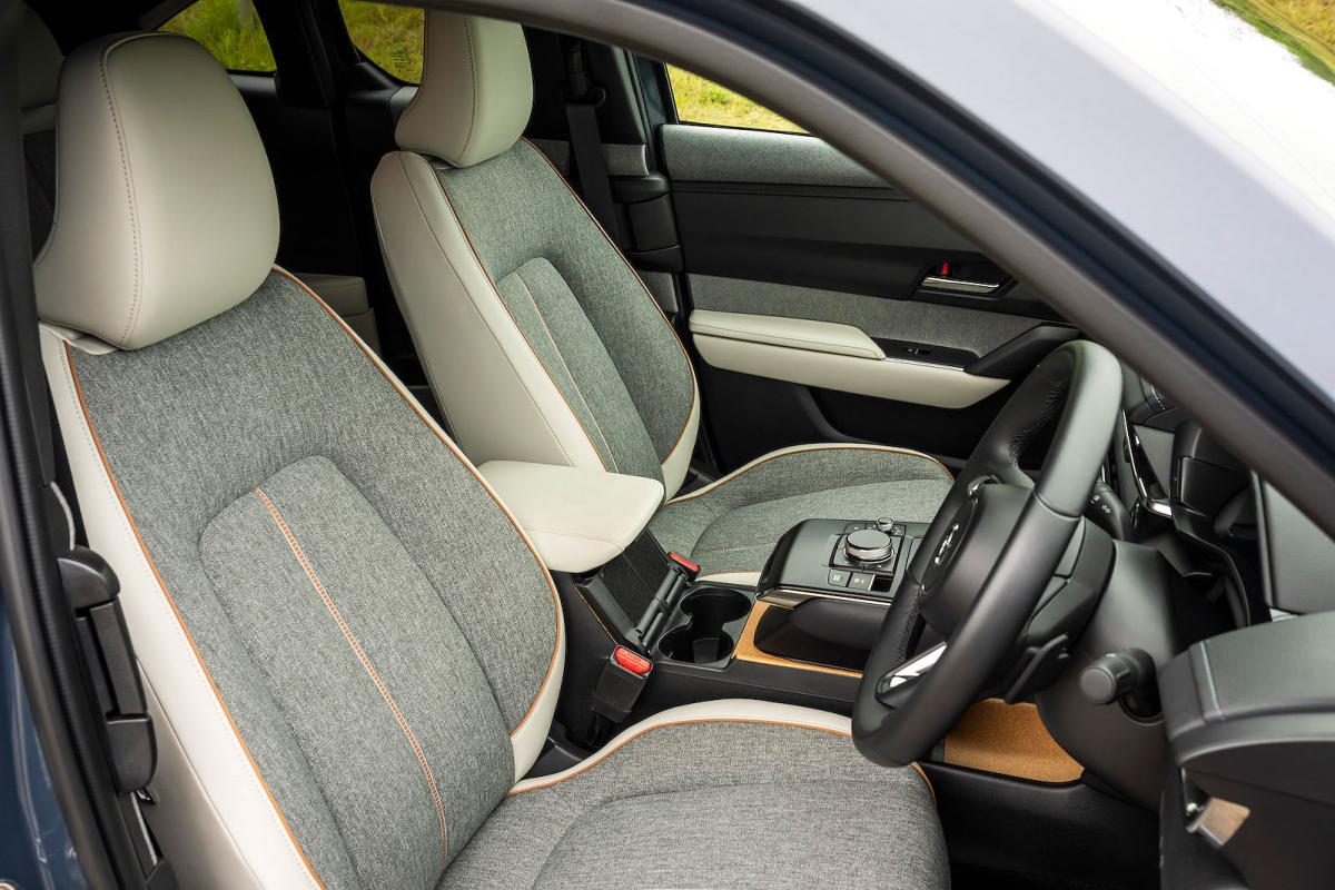 Mazda MX-30 EV interior front seats