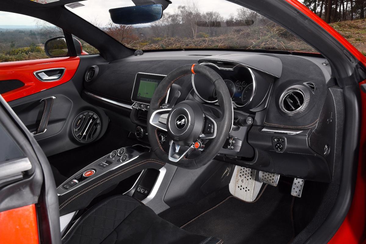 Alpine A110 dashboard