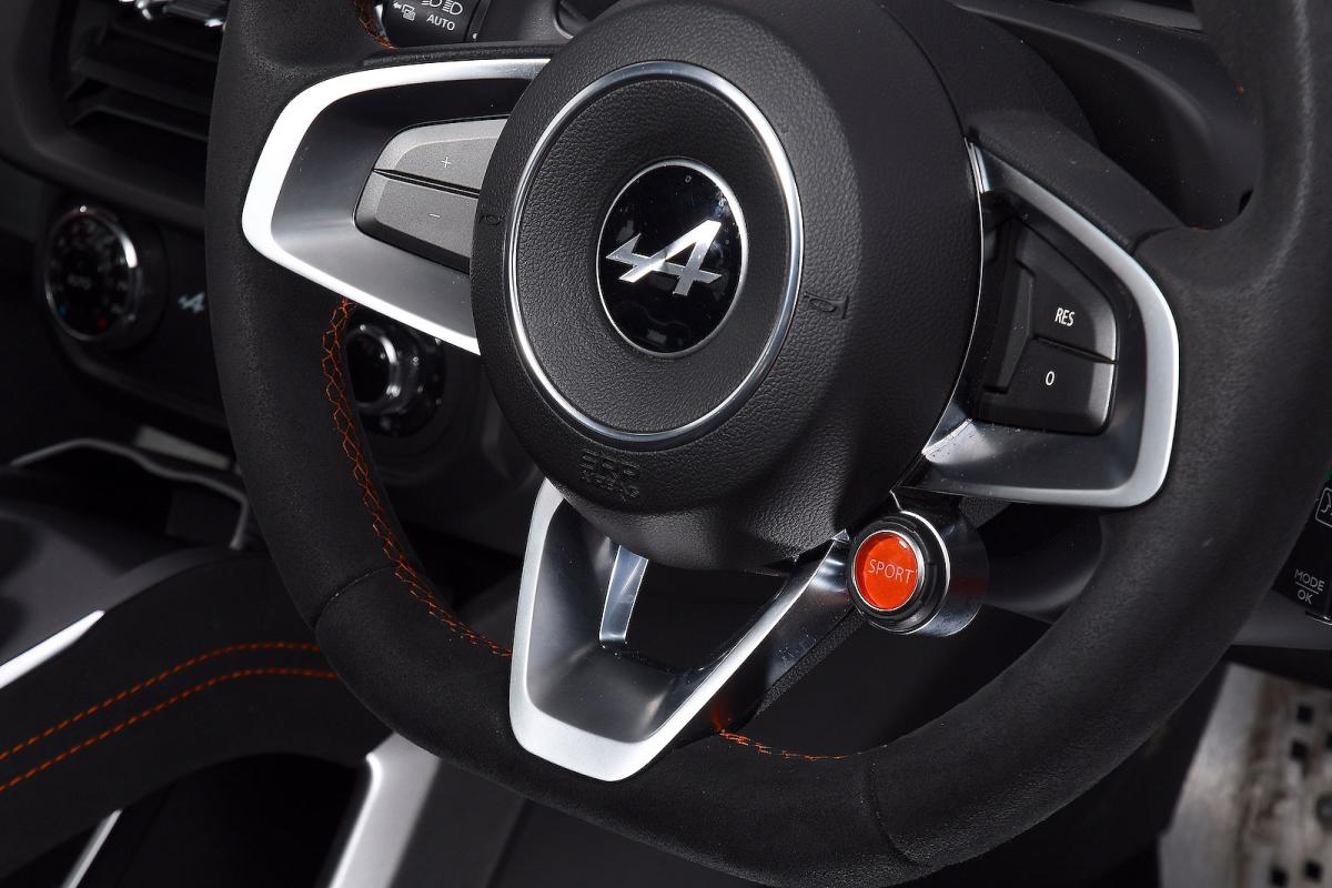 Alpine A110 steering wheel