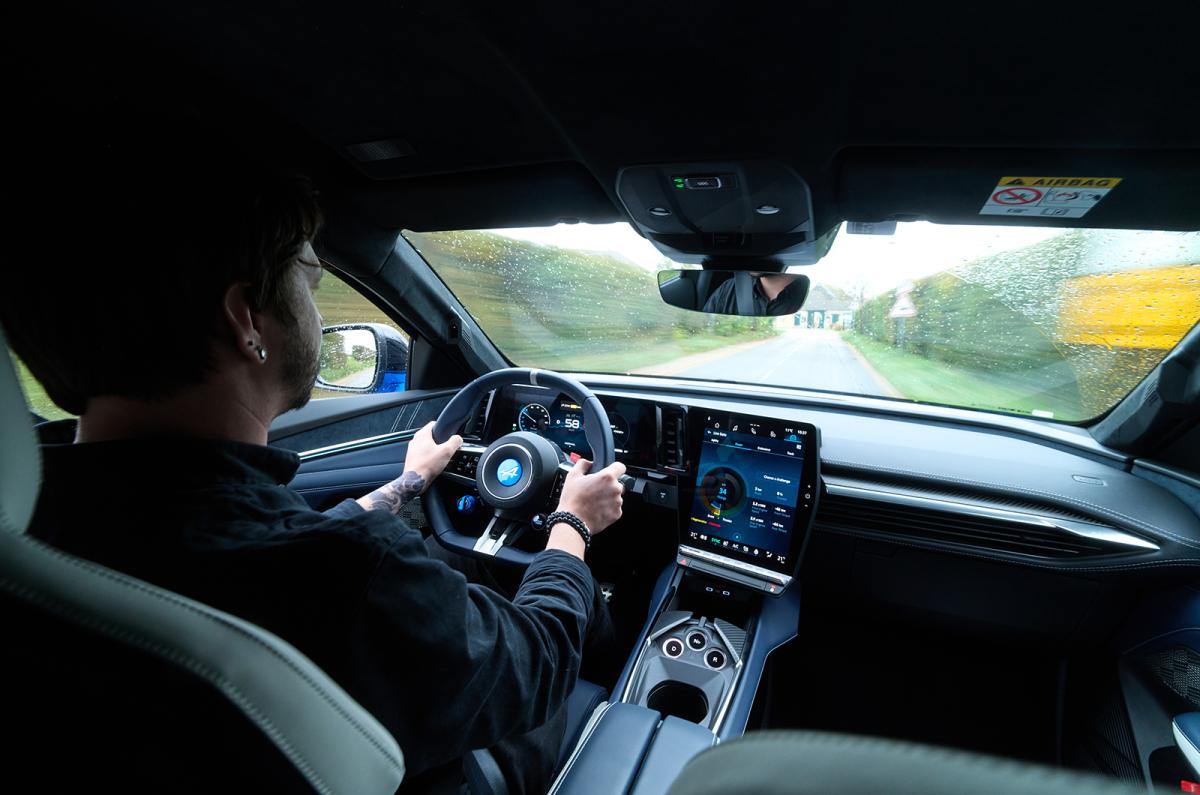 Dan Jones driving the Alpine A390