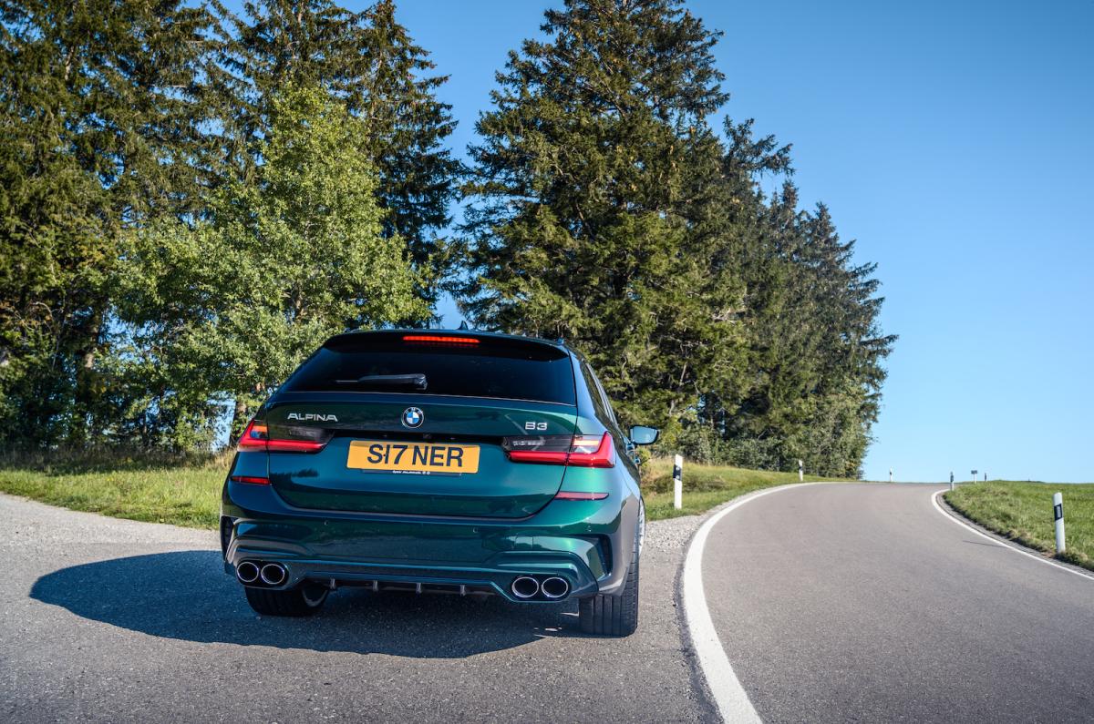 BMW Alpina B3 Touring 2022 rear cornering