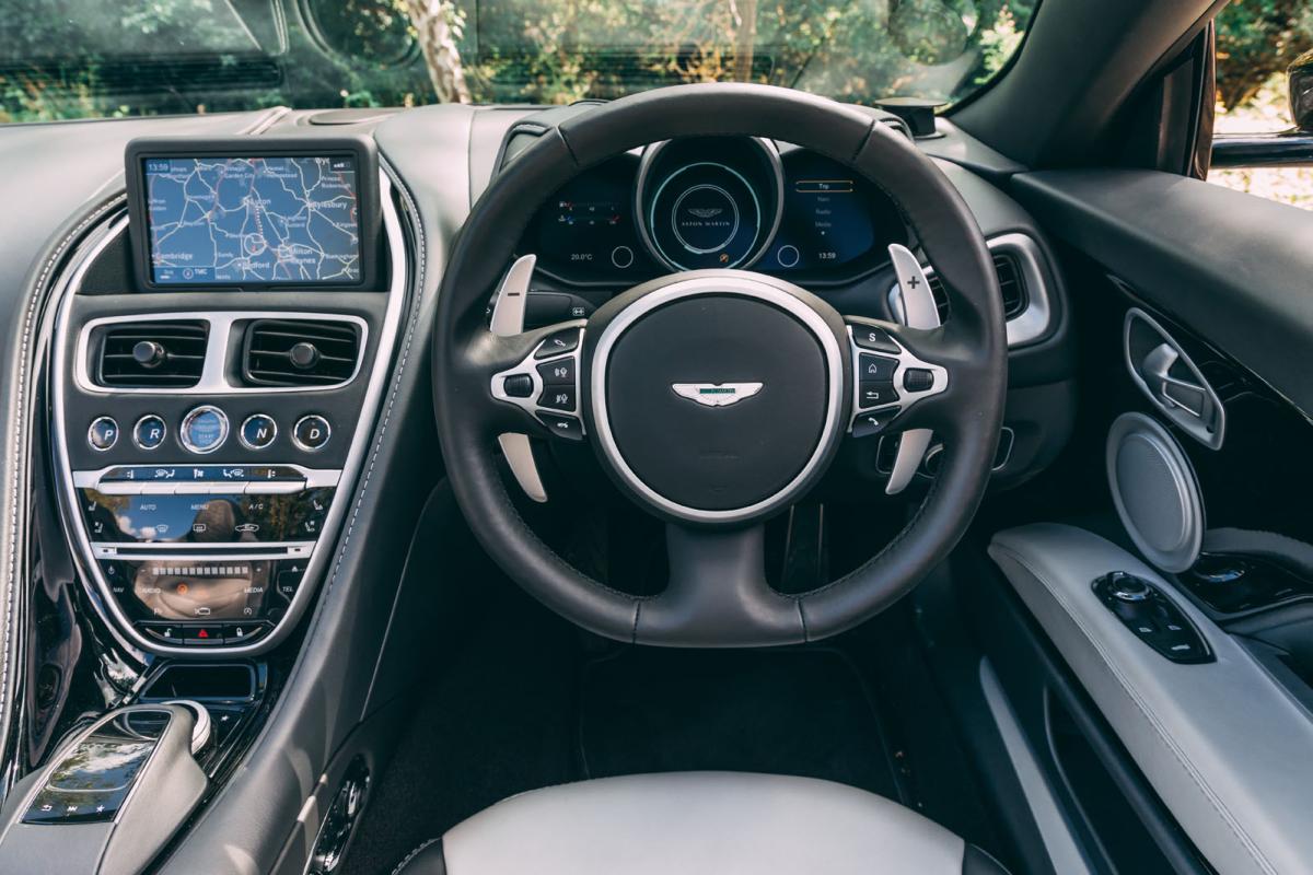 Aston Martin DBS Volante 2019 RHD dashboard