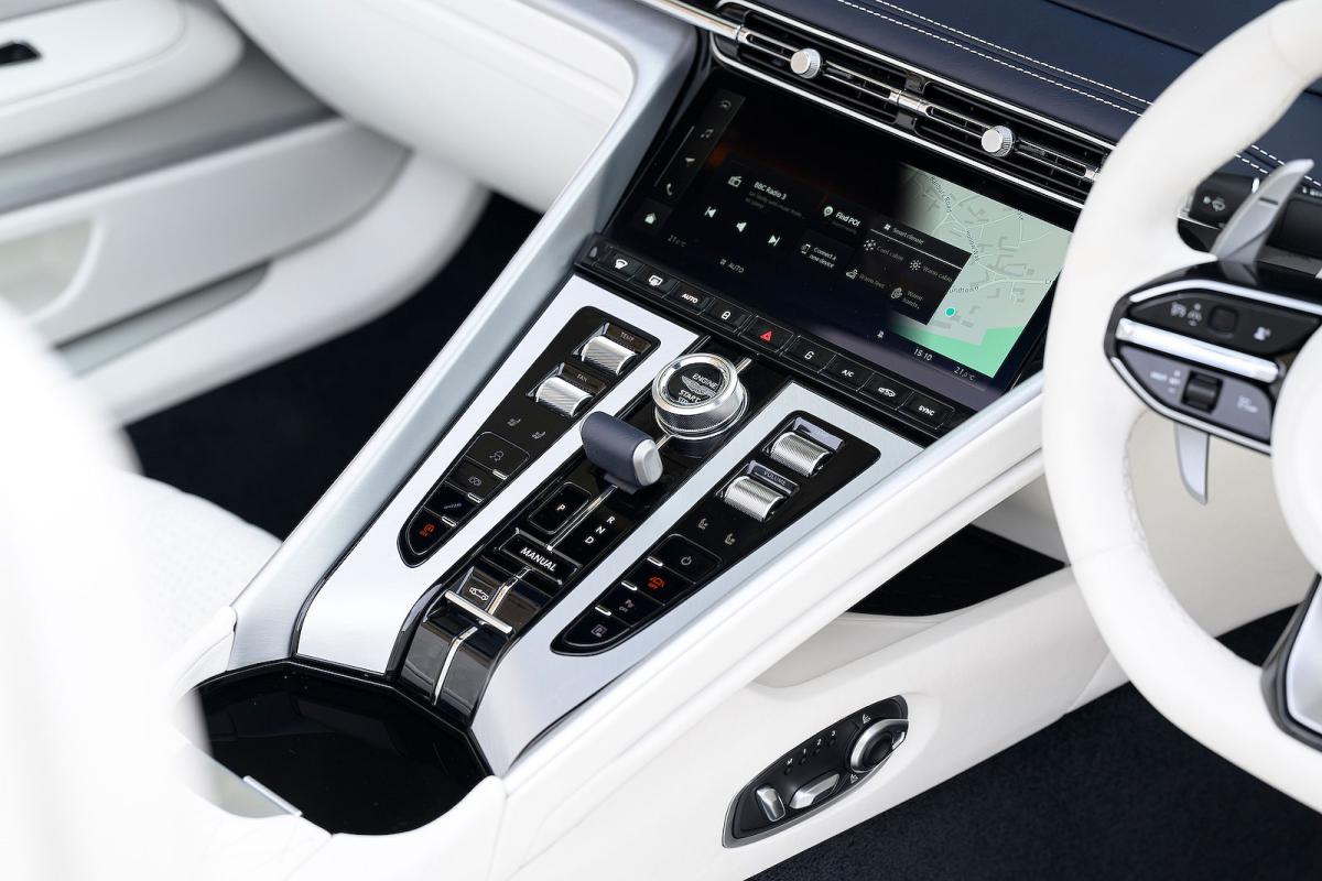 Aston Martin DB12 Volante interior detail