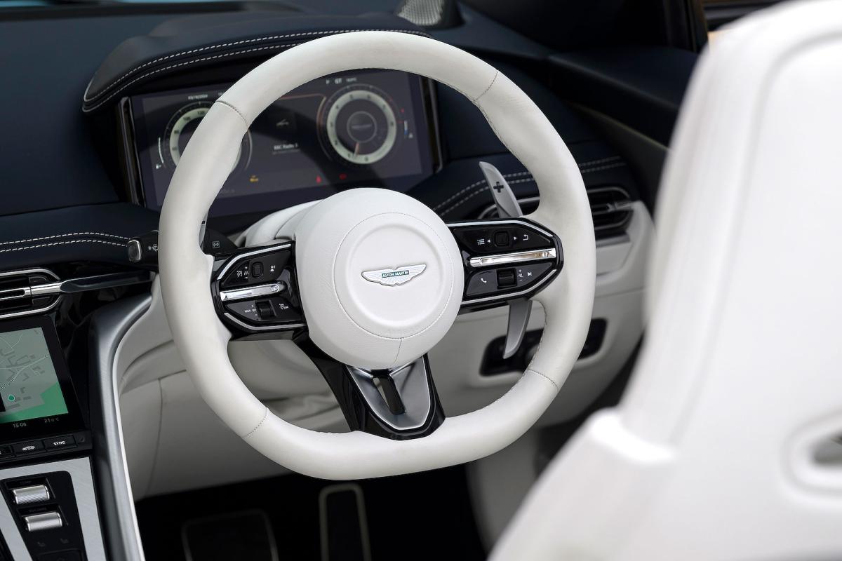 Aston Martin DB12 Volante steering wheel