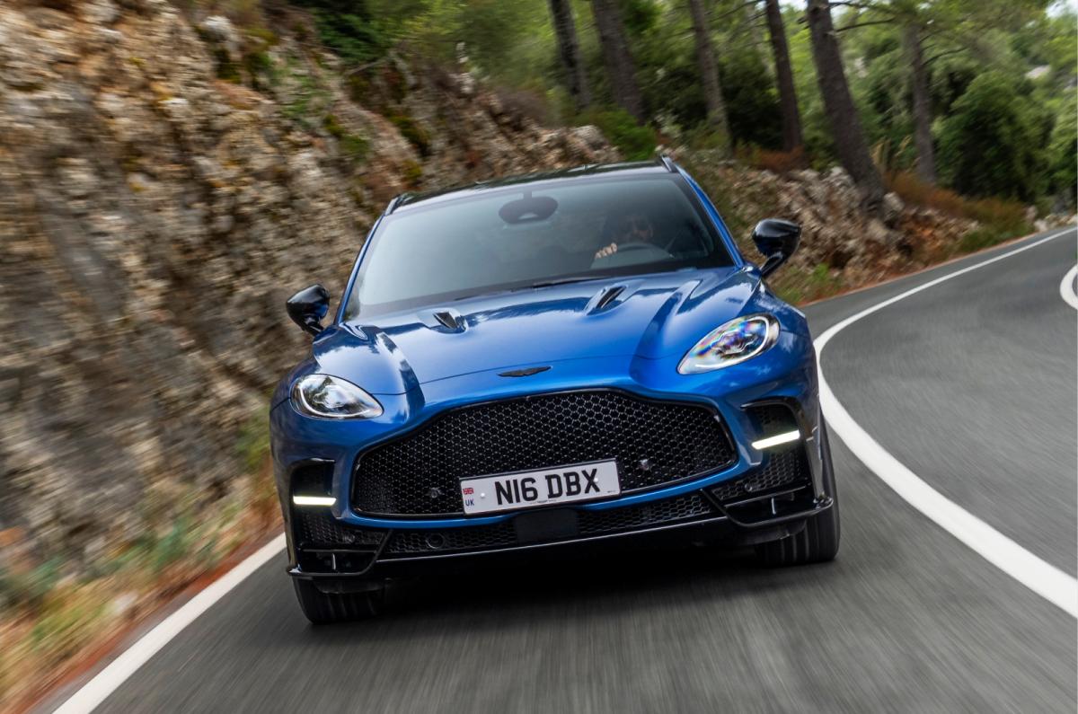 Aston Martin DBX S front driving