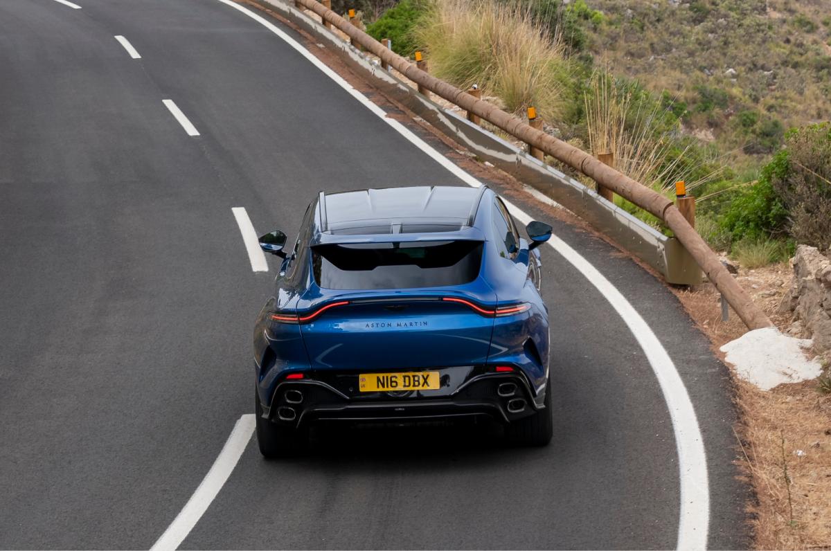 Aston Martin DBX S rear cornering