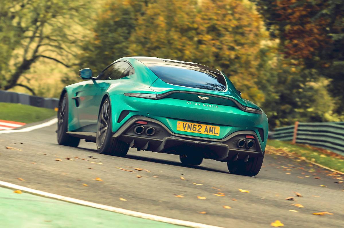 Aston Martin Vantage rear cornering