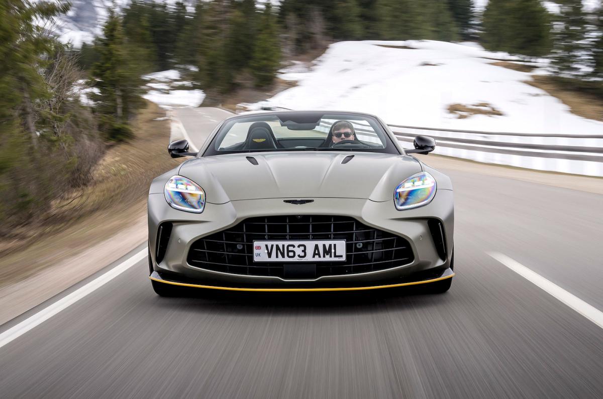 Aston Martin Vantage Roadster front driving