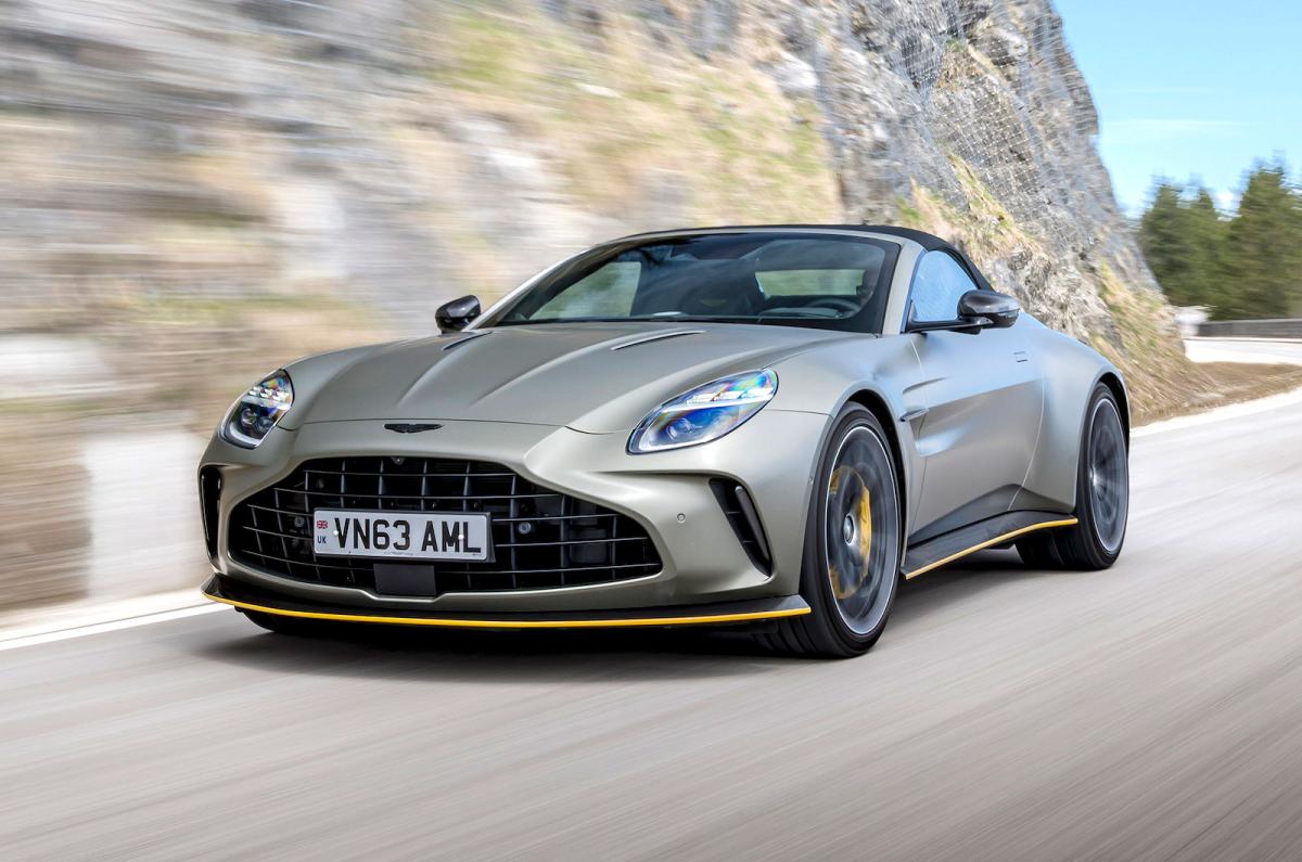 Aston Martin Vantage Roadster front left driving