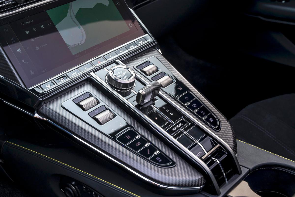 Aston Martin Vantage Roadster interior controls