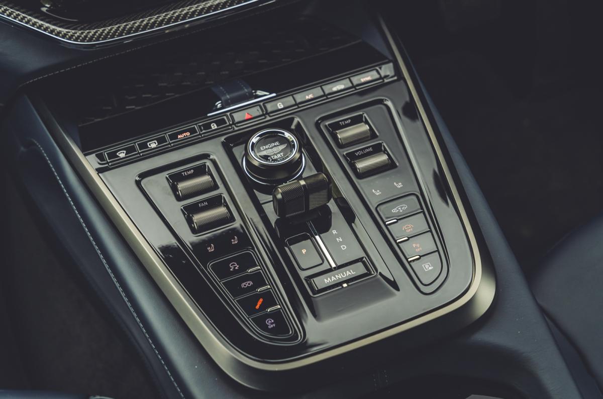 Aston Martin DBX centre console switches