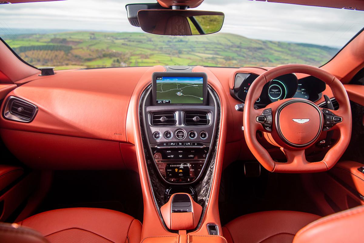 Aston Martin DBS Superleggera dashboard