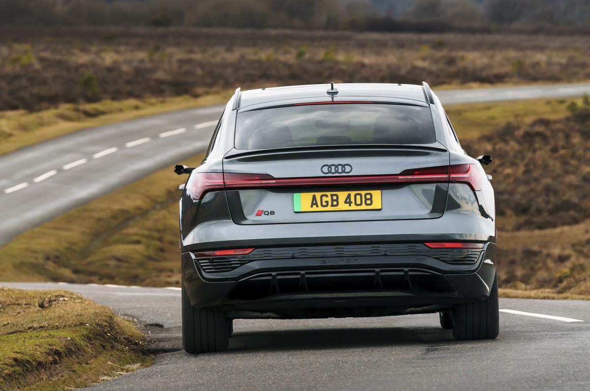 Audi Q8 Sportback e-tron rear cornering