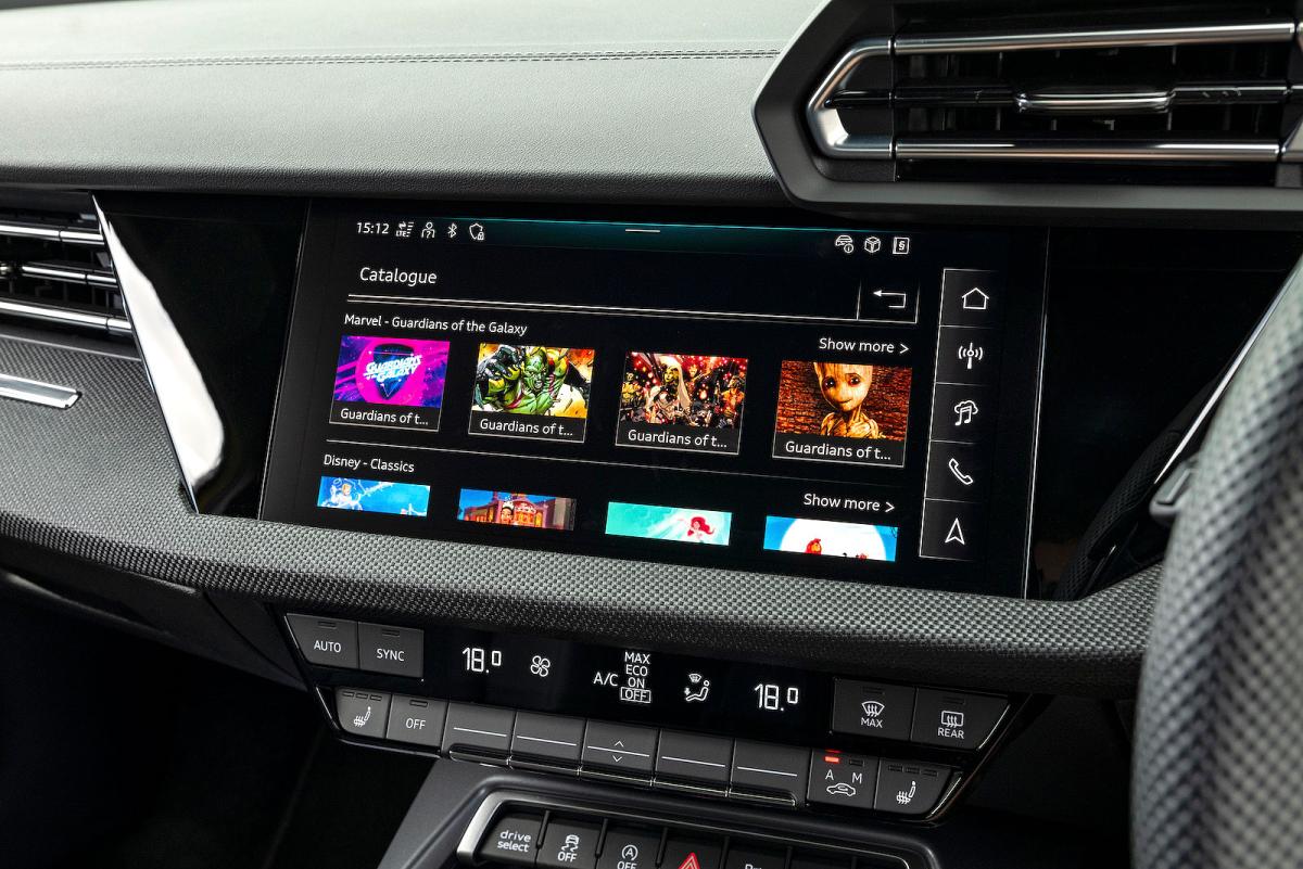 Audi A3 Saloon infotainment touchscreen