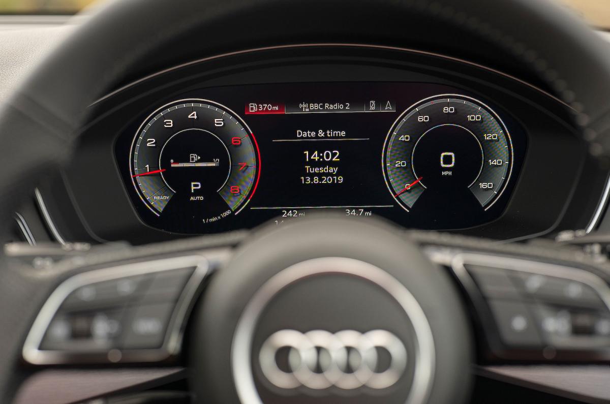 Audi A4 interior driver display