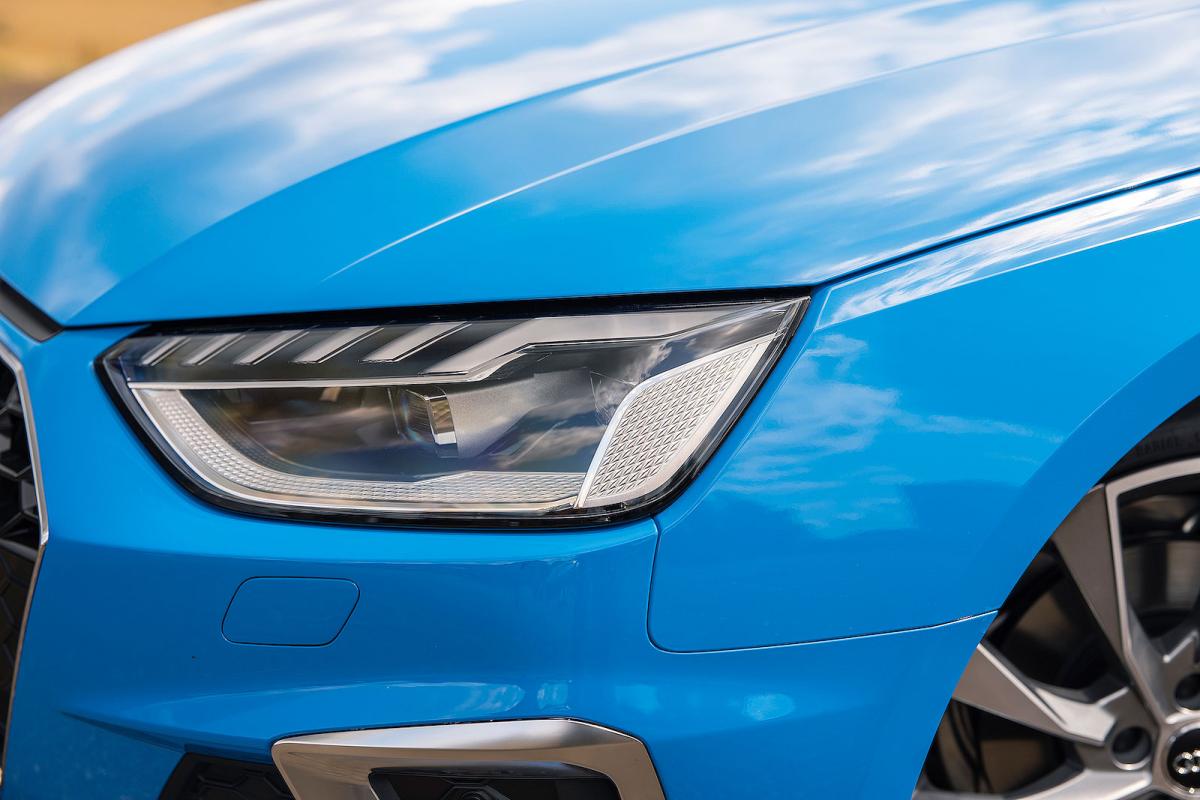 Audi A4 headlight detail