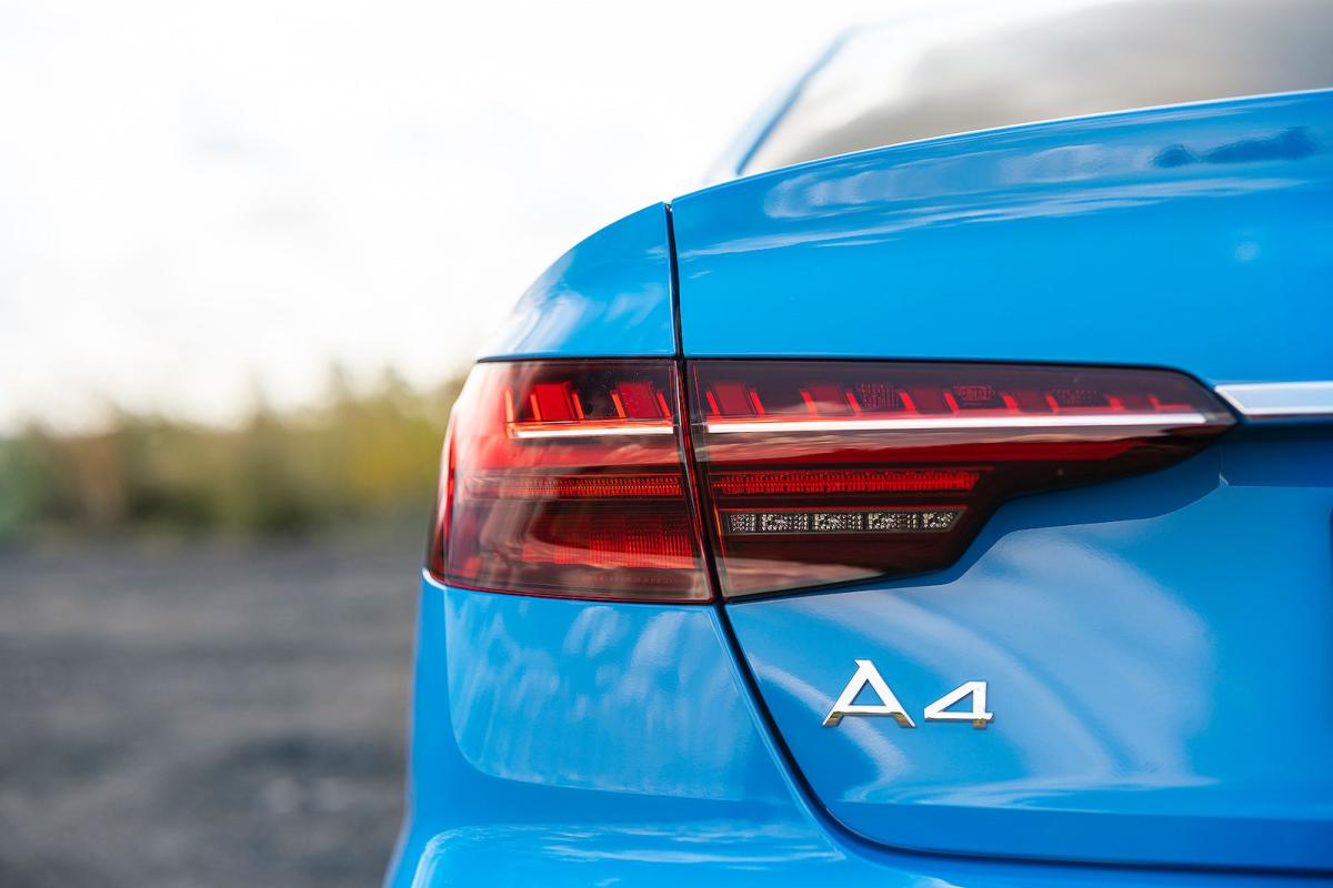 Audi A4 rear light detail