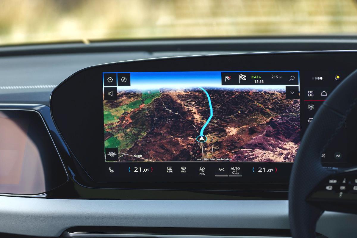 Audi A6 Avant infotainment touchscreen
