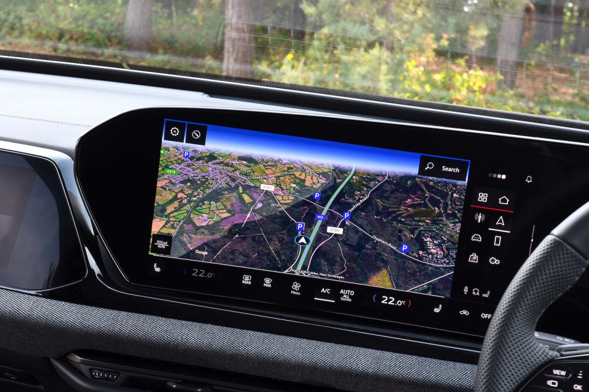 Audi A6 infotainment touchscreen