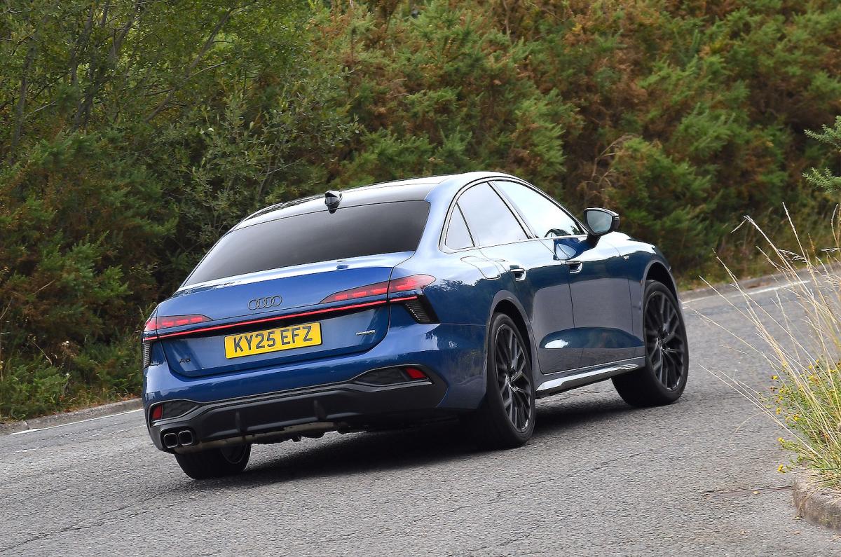 Audi A6 rear cornering