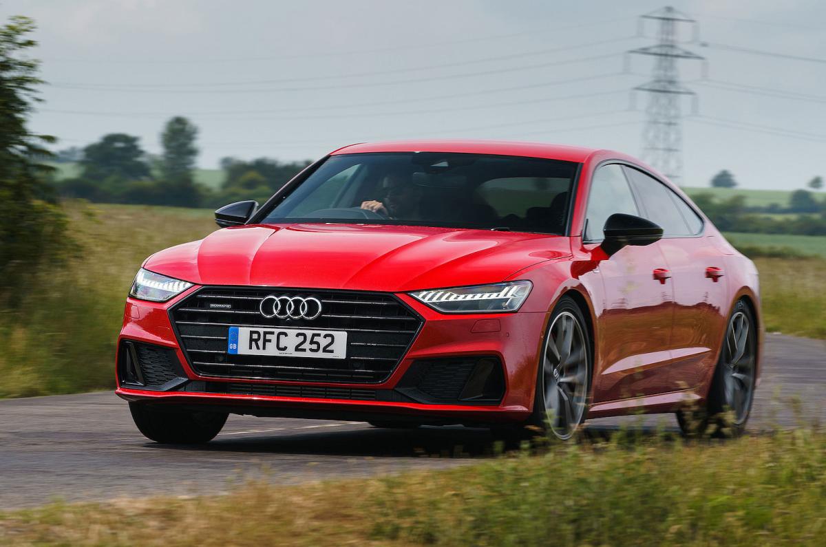 Audi A7 front cornering