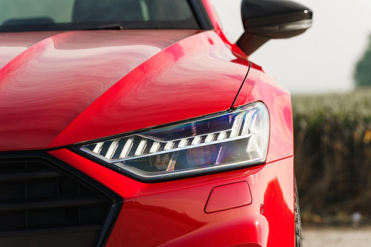 Audi A7 headlight detail