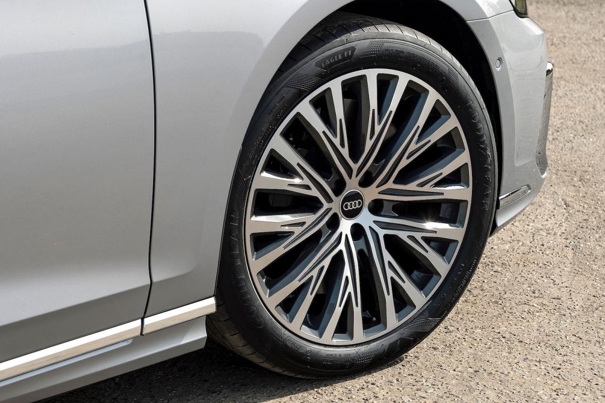Audi A8 alloy wheel detail