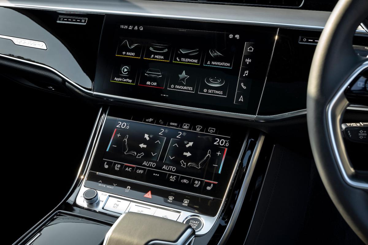 Audi A8 interior detail