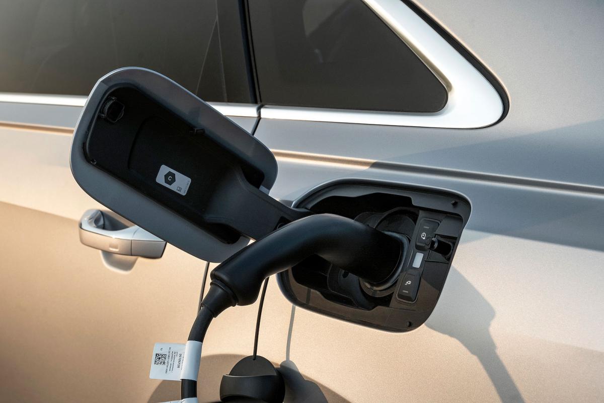 Audi A8 PHEV charging socket