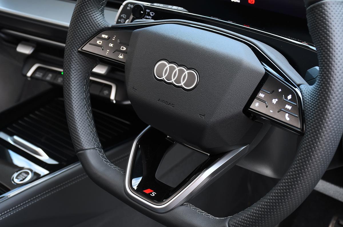 Audi Q3 steering wheel detail
