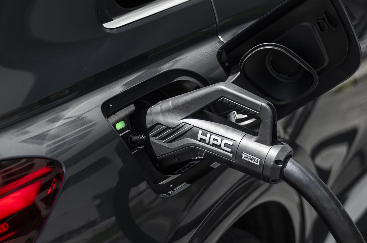Audi Q4 e-tron charger port detail