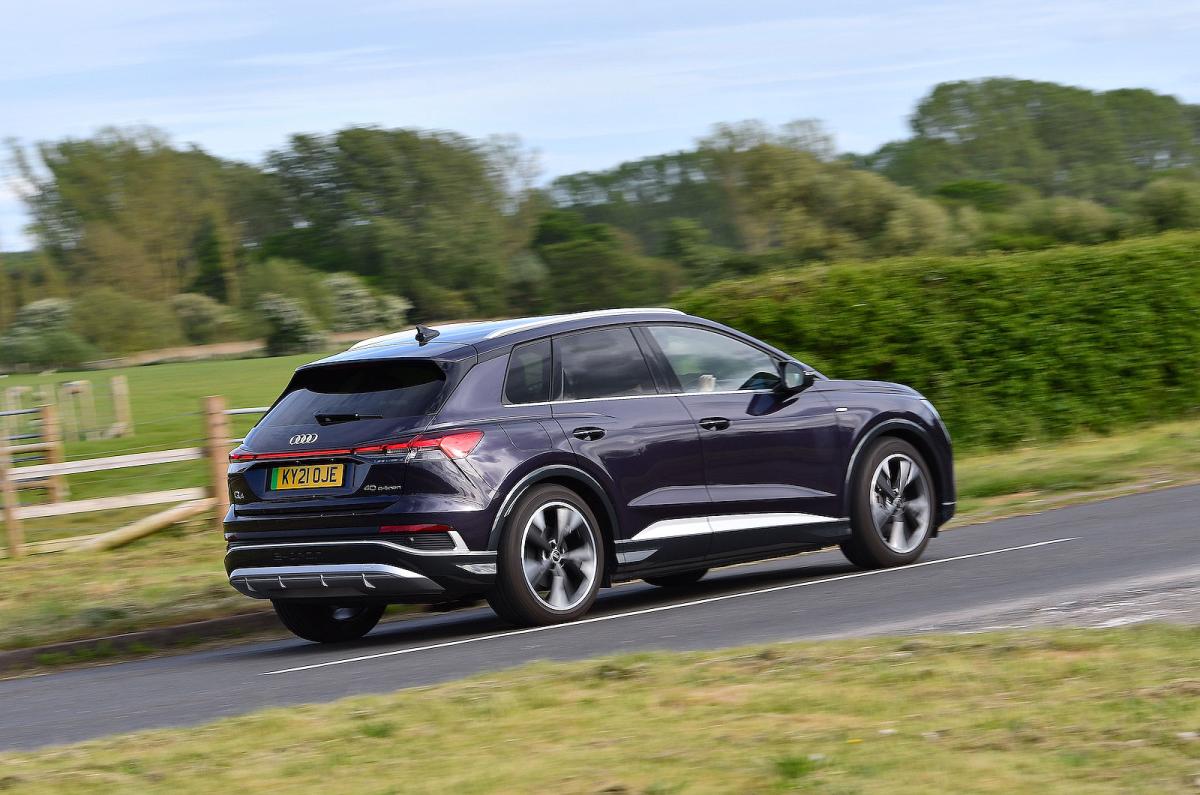 Used Audi Q4 e-tron 2021-present rear right driving