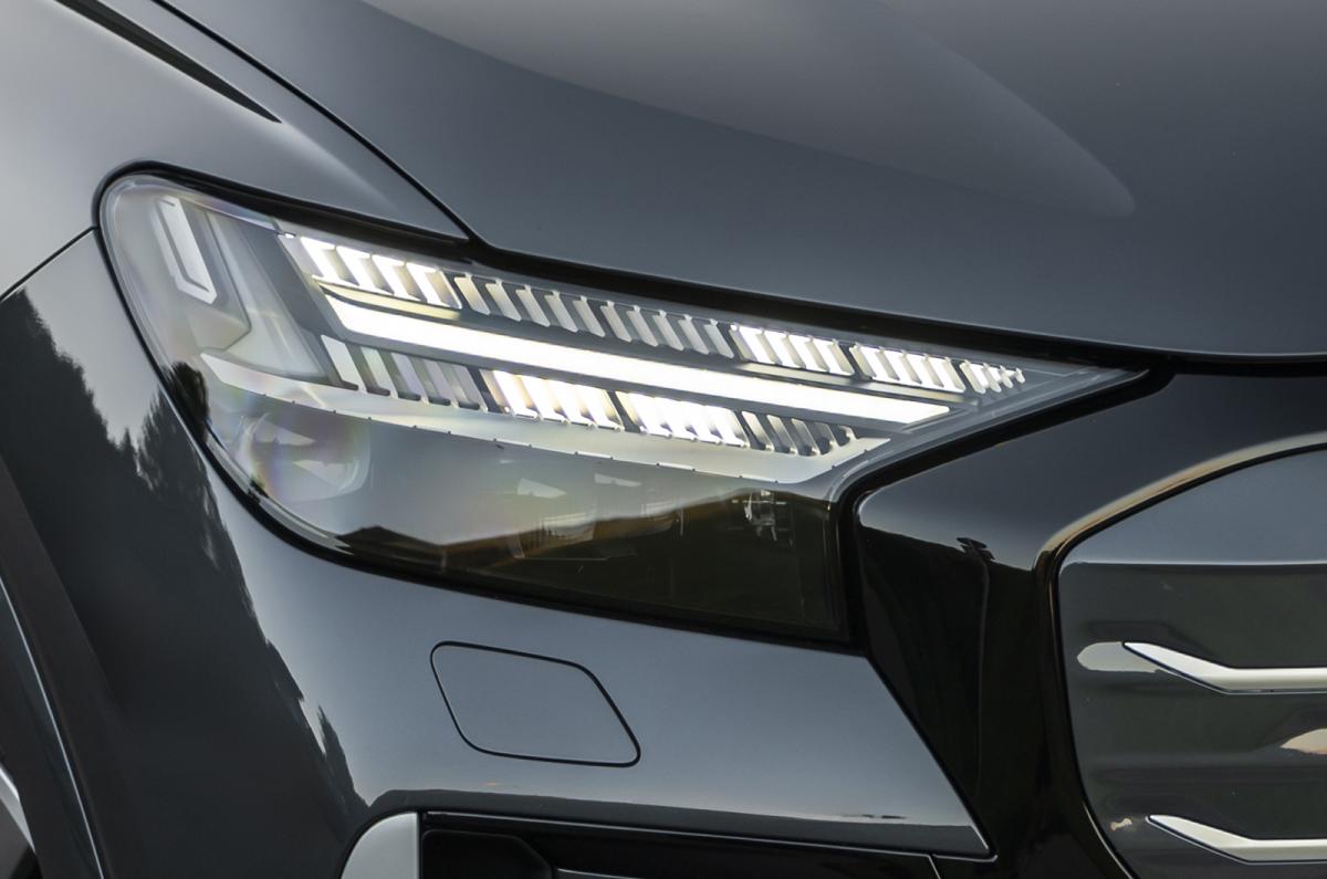 Audi Q4 e-tron headlight detail