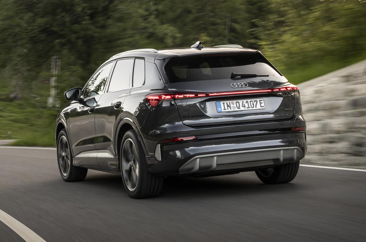 Audi Q4 e-tron rear cornering