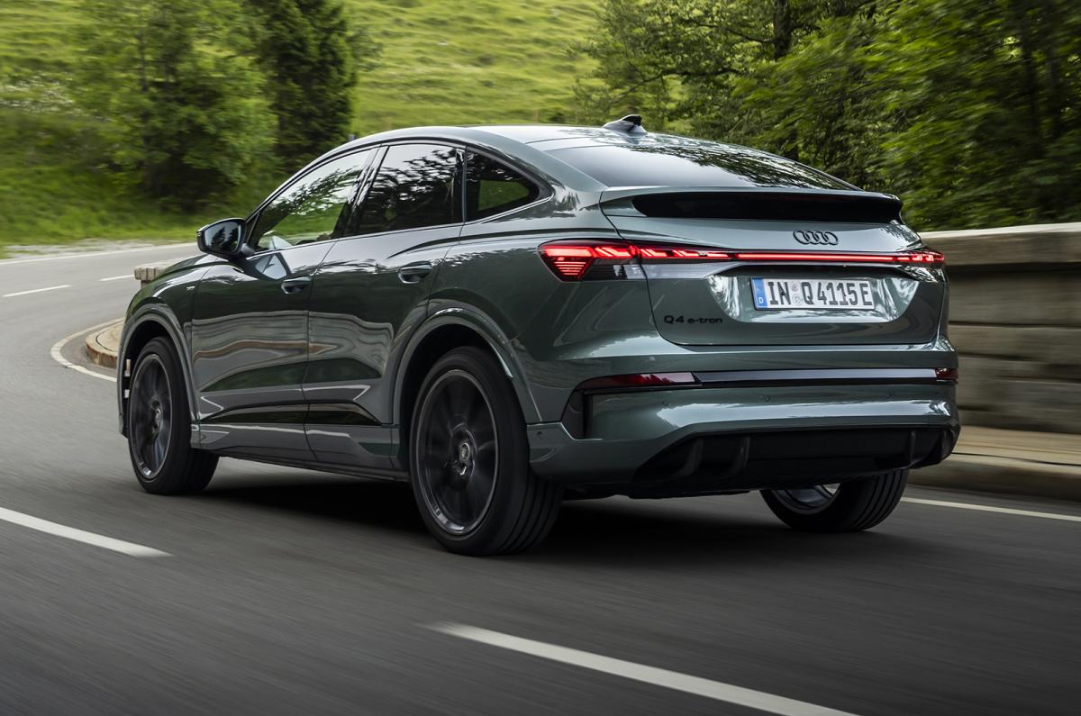 Audi Q4 e-tron Sportback rear cornering