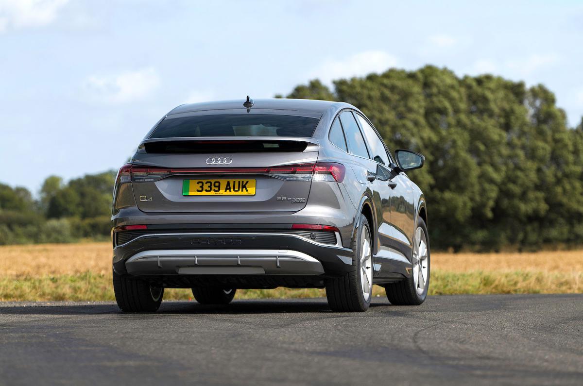 Audi Q4 Sportback e-tron rear cornering