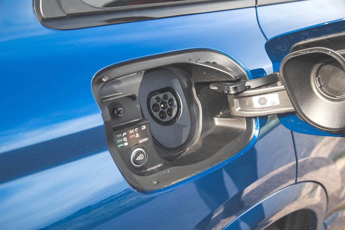 Audi Q6 e-tron charging socket