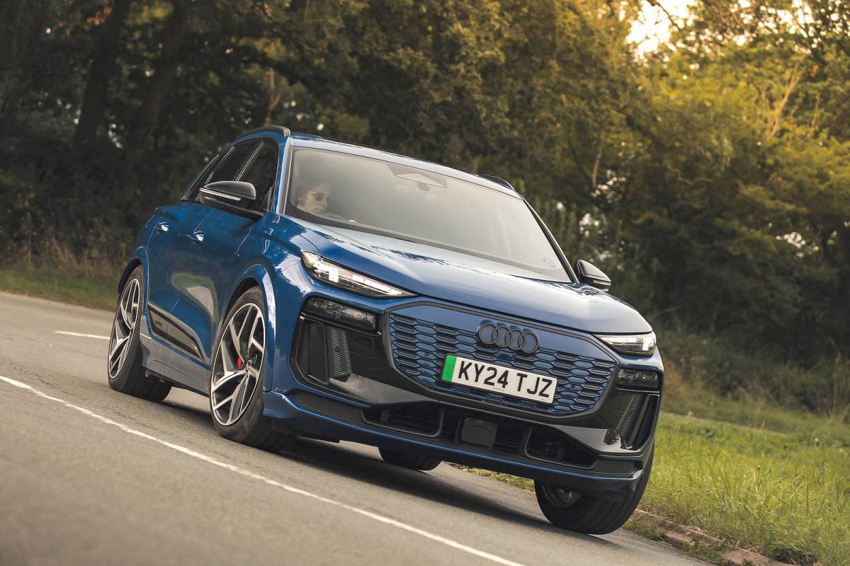 Audi Q6 e-tron front cornering