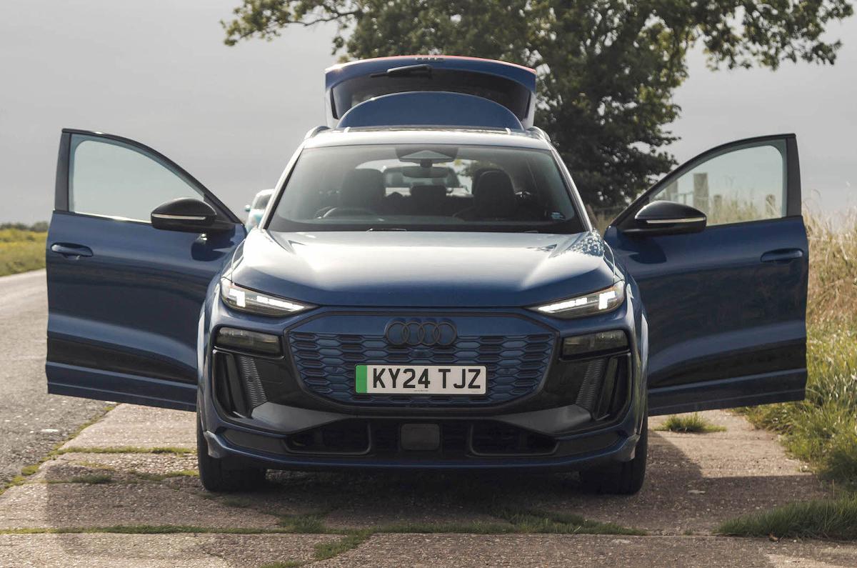 Audi Q6 e-tron front static doors open