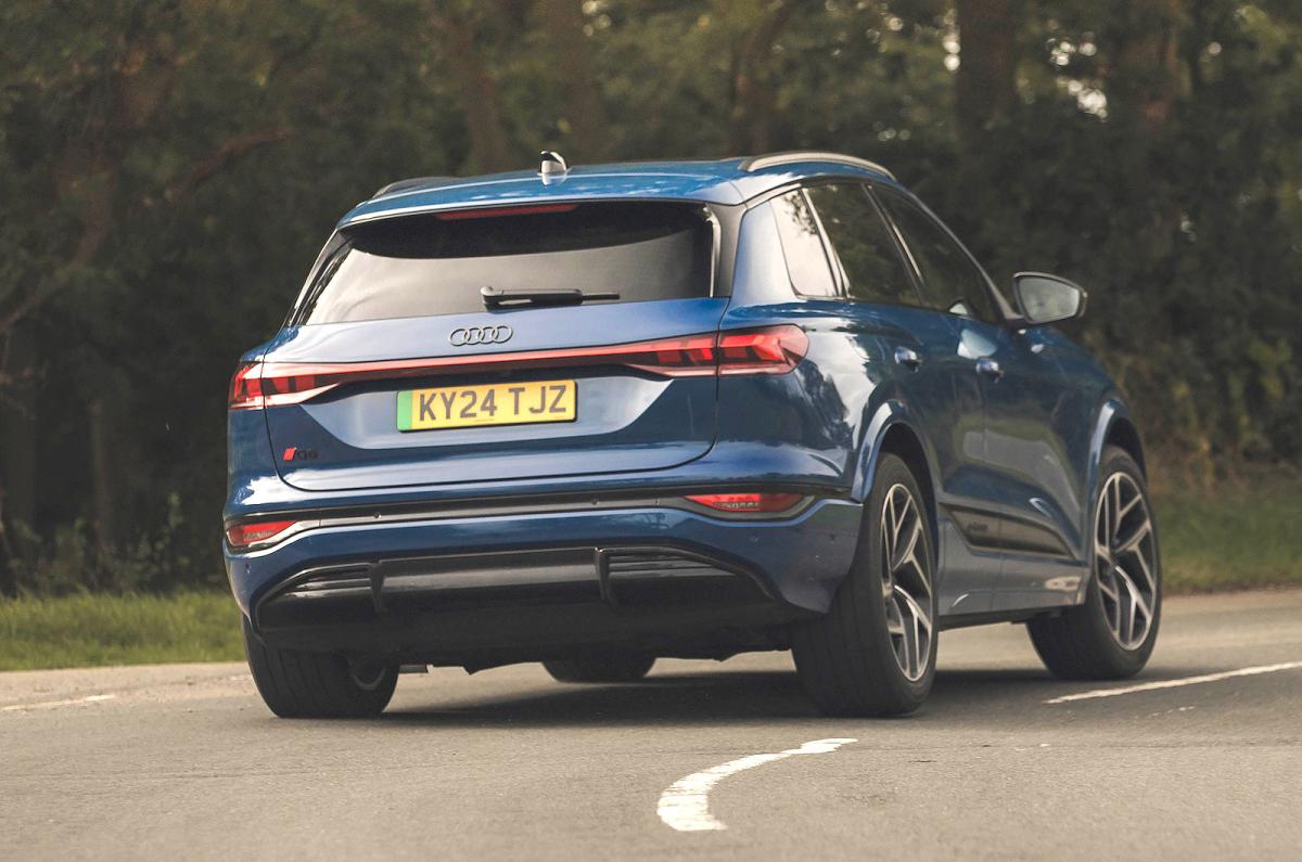 Audi Q6 e-tron rear cornering