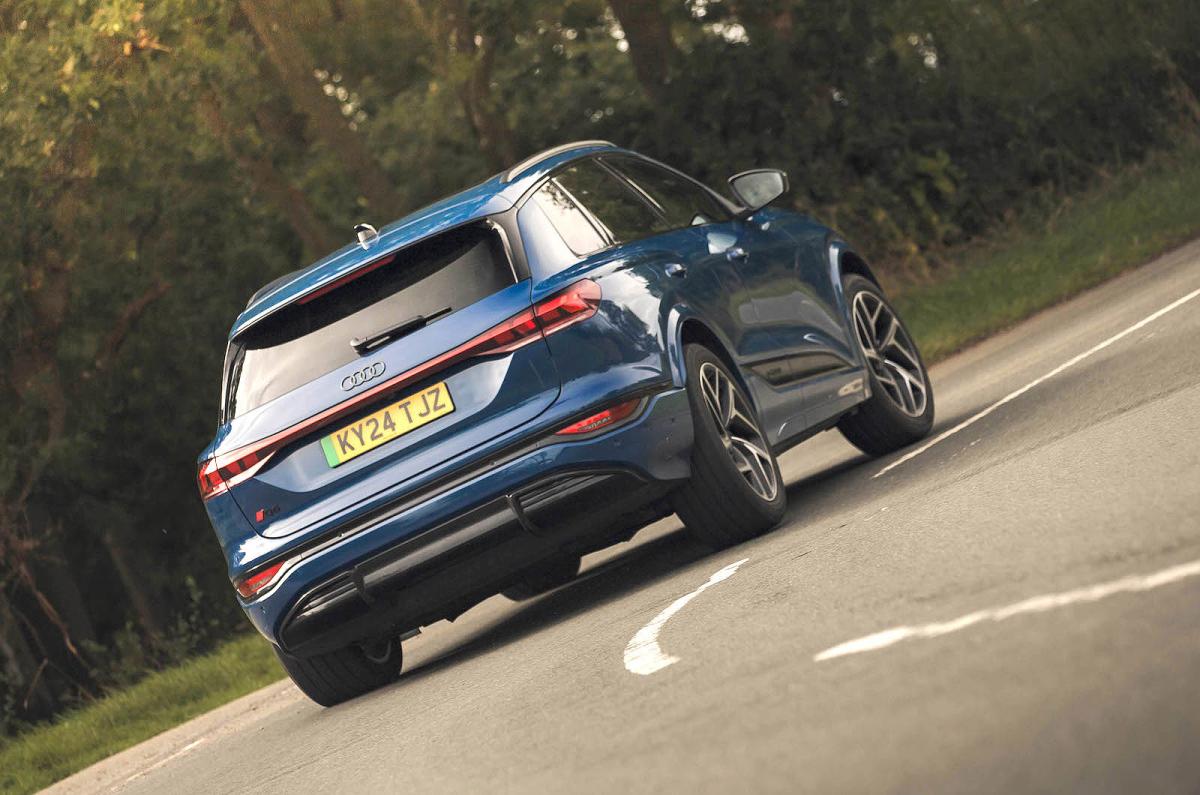 Audi Q6 e-tron rear cornering