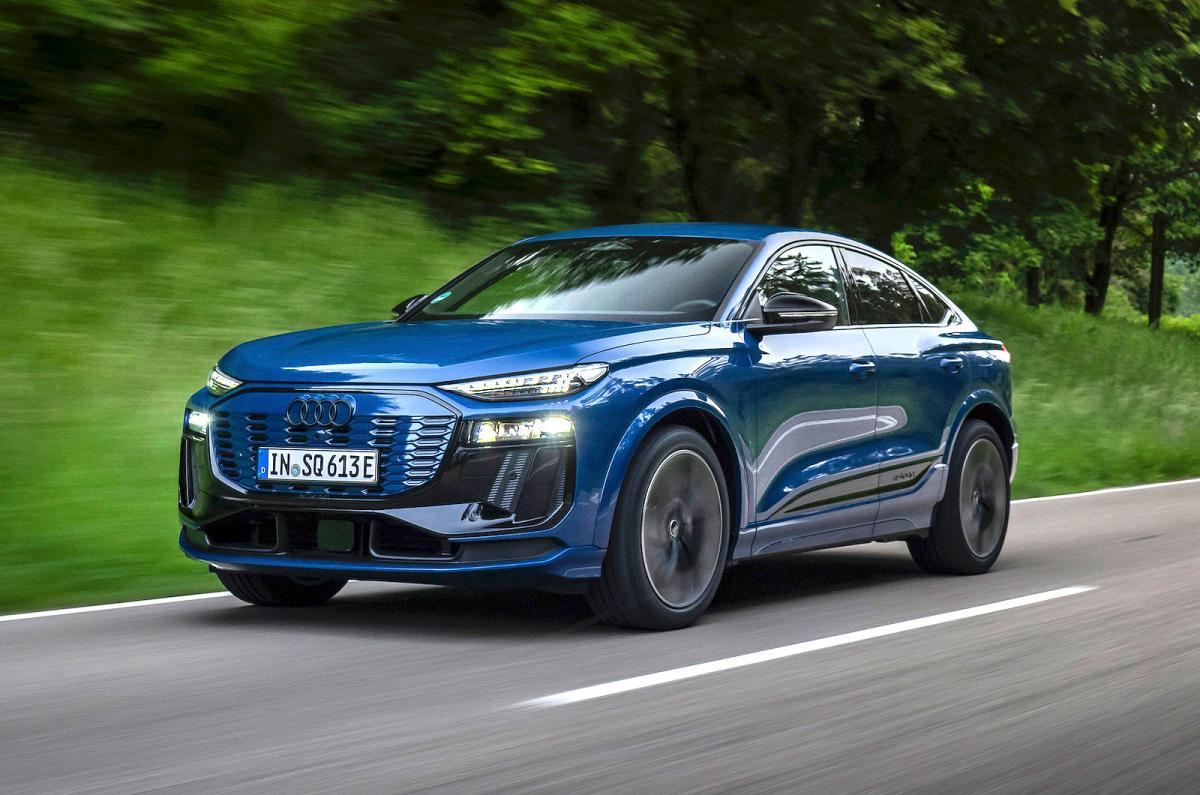 Audi Q6 e-tron Sportback front left driving
