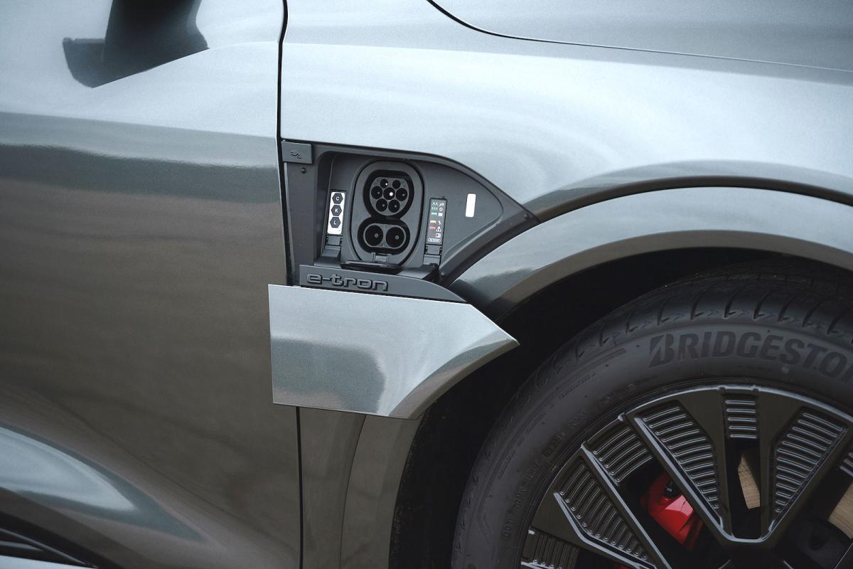 Audi Q8 Sportback e-tron charging socket