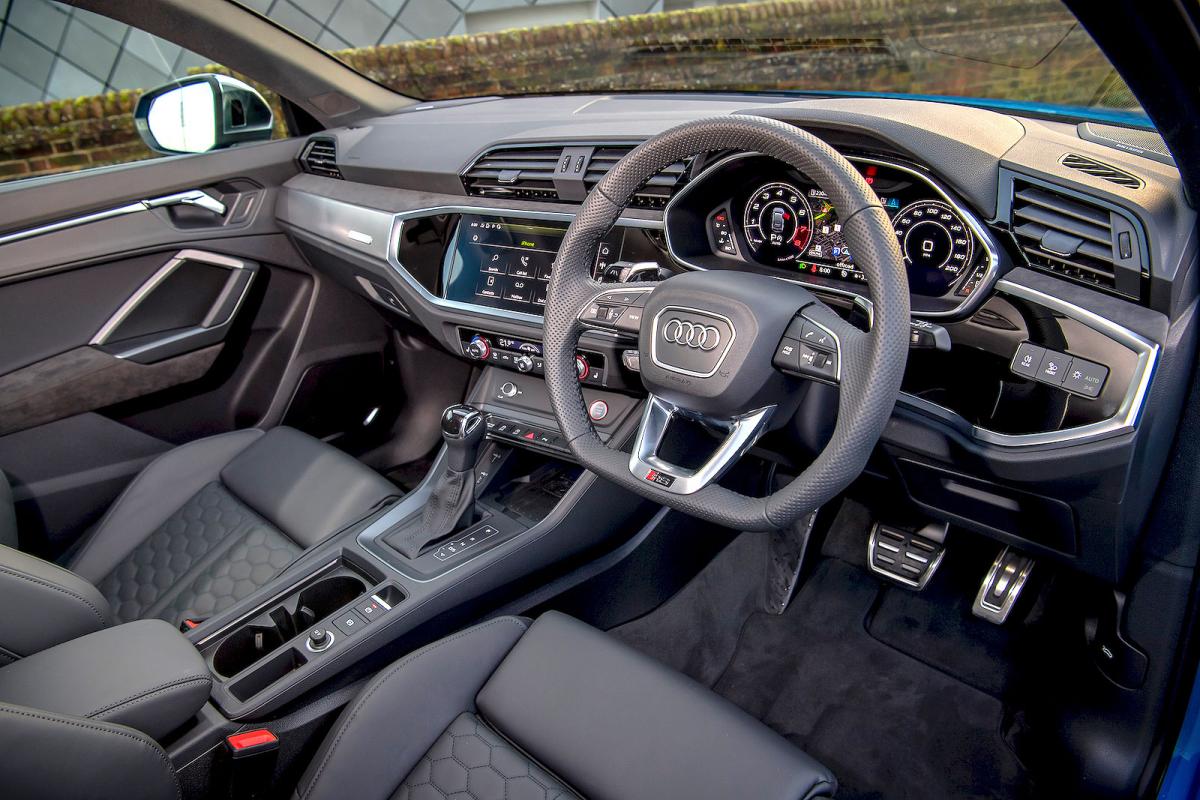 Audi RS Q3 interior front seats