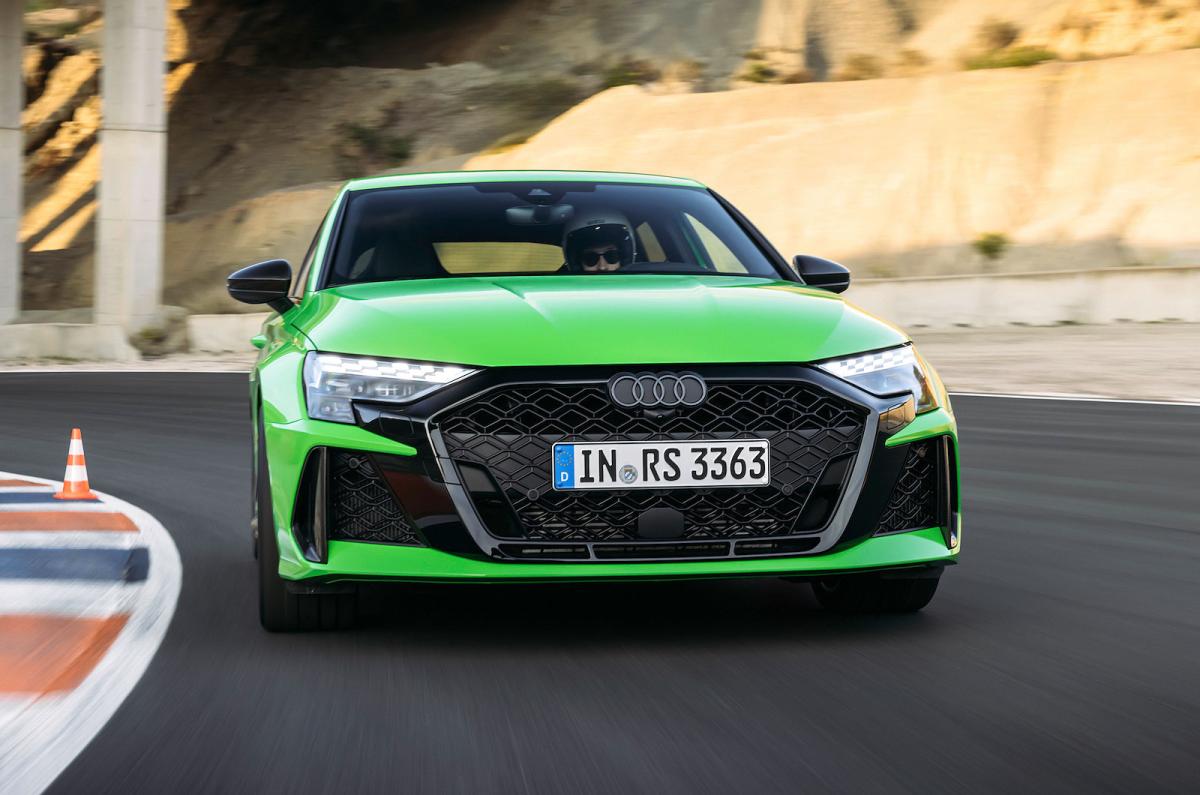 Audi RS3 front cornering